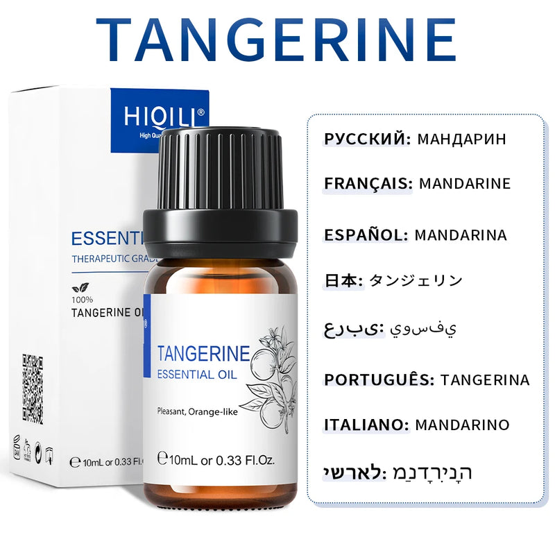 HIQILI Best Essential Oils ,100% Pure Nature for Aromatherapy | Humidifier, Massage,Diffuser, Skin & Hair Care,Perfume DIY-10ML