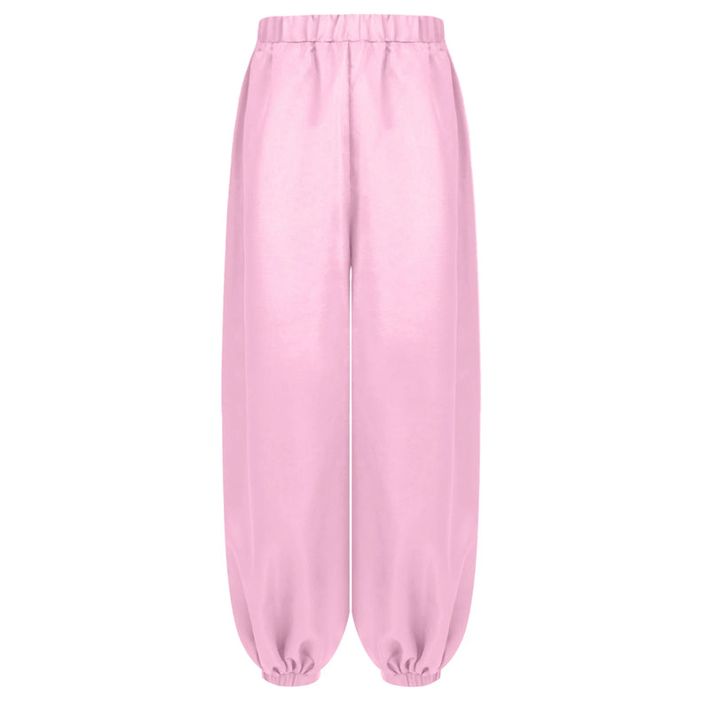 Chiffon Overlay Pants Yoga Pants Loose Wide Leg Pants Modern Classical Dance Pants For Kids Girls Fitness Training Bloomers