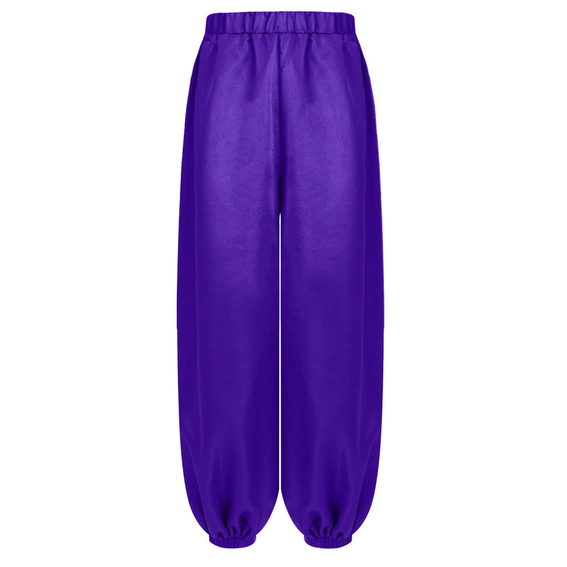 Chiffon Overlay Pants Yoga Pants Loose Wide Leg Pants Modern Classical Dance Pants For Kids Girls Fitness Training Bloomers