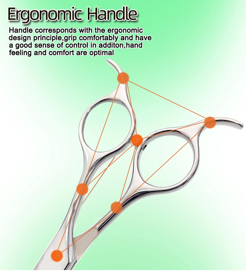 Dog grooming hair clippers, 7.5 ", super large 45 ° curved scissors,Pet Bend Scissor, fine dog hair trimming tool Shears