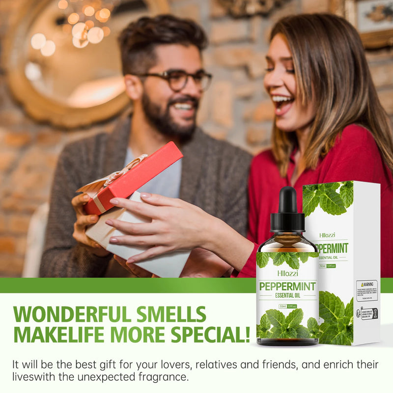 Peppermint essential oil has a refreshing aroma, delicate texture, moisturizing and is suitable for body care and hair care.