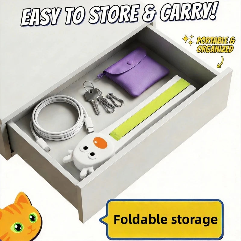 Cat Interactive Toy Auto Flying Rope Self-Play Funny Toy Pet Cat Kitten Stress Relief Caterpillar Teaser Adjustable Motion Modes