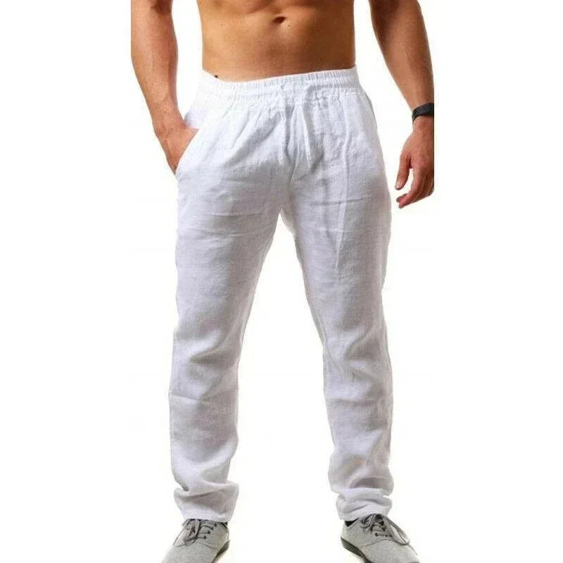 Ropa hombre baggy pants Men's Cotton Linen Casual Pants Breathable Trousers Fitness Streetwear Clothing Jogging Autumn Summer