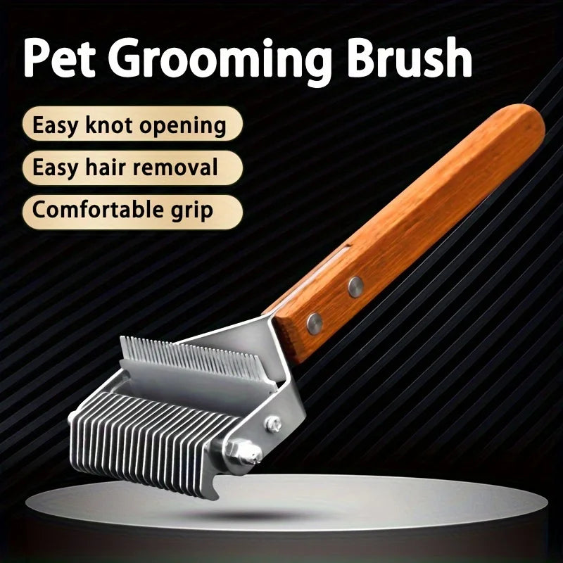 1pcs Dog Grooming Tools Pet Dematting Comb Brush for Long & Medium Hair Cat Comb Pet Hair Remover for Dogs Cats Grooming Brush