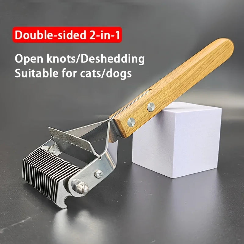 1pcs Dog Grooming Tools Pet Dematting Comb Brush for Long & Medium Hair Cat Comb Pet Hair Remover for Dogs Cats Grooming Brush