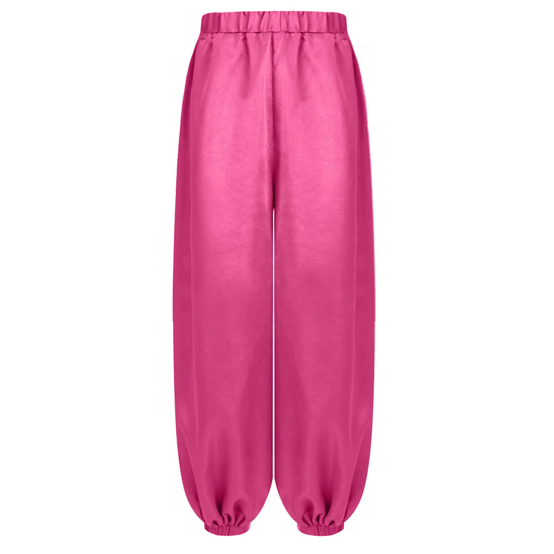 Chiffon Overlay Pants Yoga Pants Loose Wide Leg Pants Modern Classical Dance Pants For Kids Girls Fitness Training Bloomers