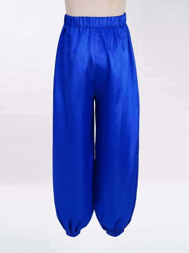 Chiffon Overlay Pants Yoga Pants Loose Wide Leg Pants Modern Classical Dance Pants For Kids Girls Fitness Training Bloomers