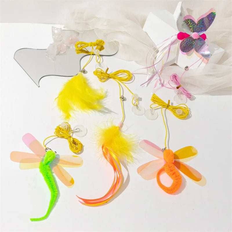 Interactive Cat Toy Hanging Simulation Cat Game Funny Self-hey Toys for Kitten Playing Teaser Wand Games Cat Supplies