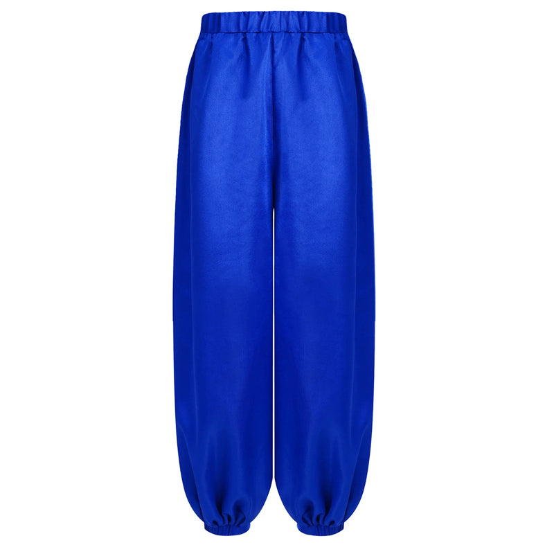 Chiffon Overlay Pants Yoga Pants Loose Wide Leg Pants Modern Classical Dance Pants For Kids Girls Fitness Training Bloomers