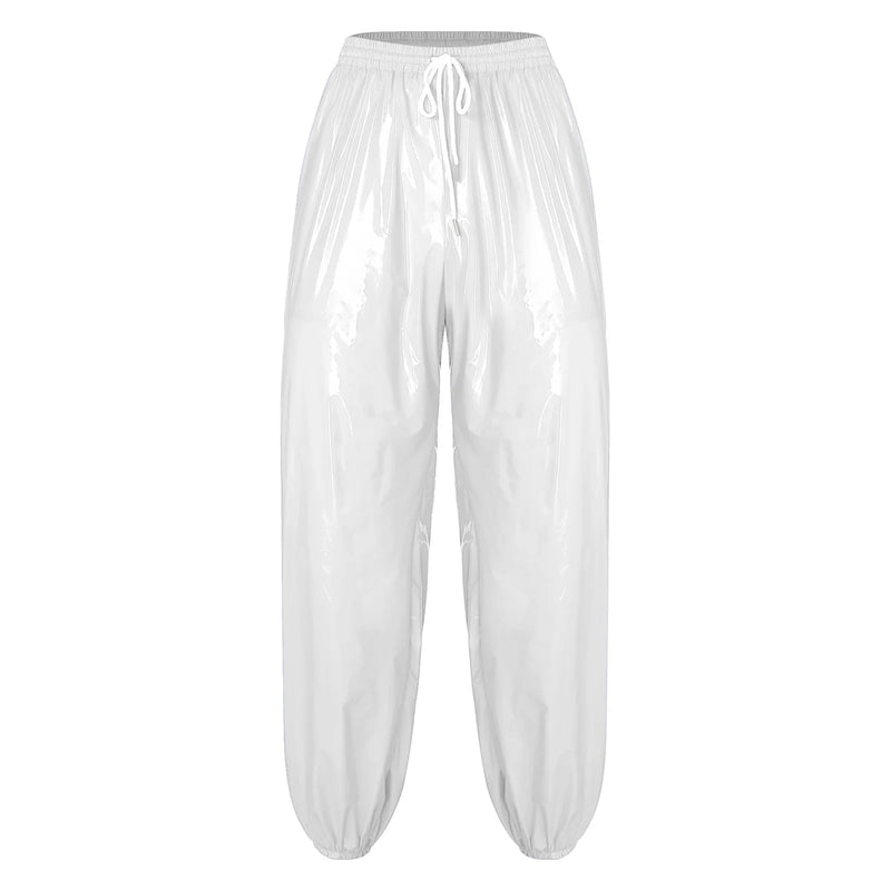 Mens Waterproof Jogging Pants Drawstring Waistband Trousers Pants for Dance Workout Quick-drying Beach Cycling Wear Long Pants